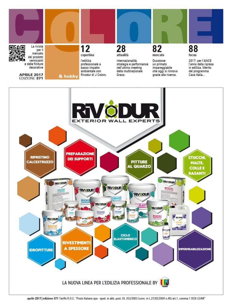 RIVODUR PROTAGONISTA IN COPERTINA DELLA RIVISTA COLORE&HOBBY ED. 371!